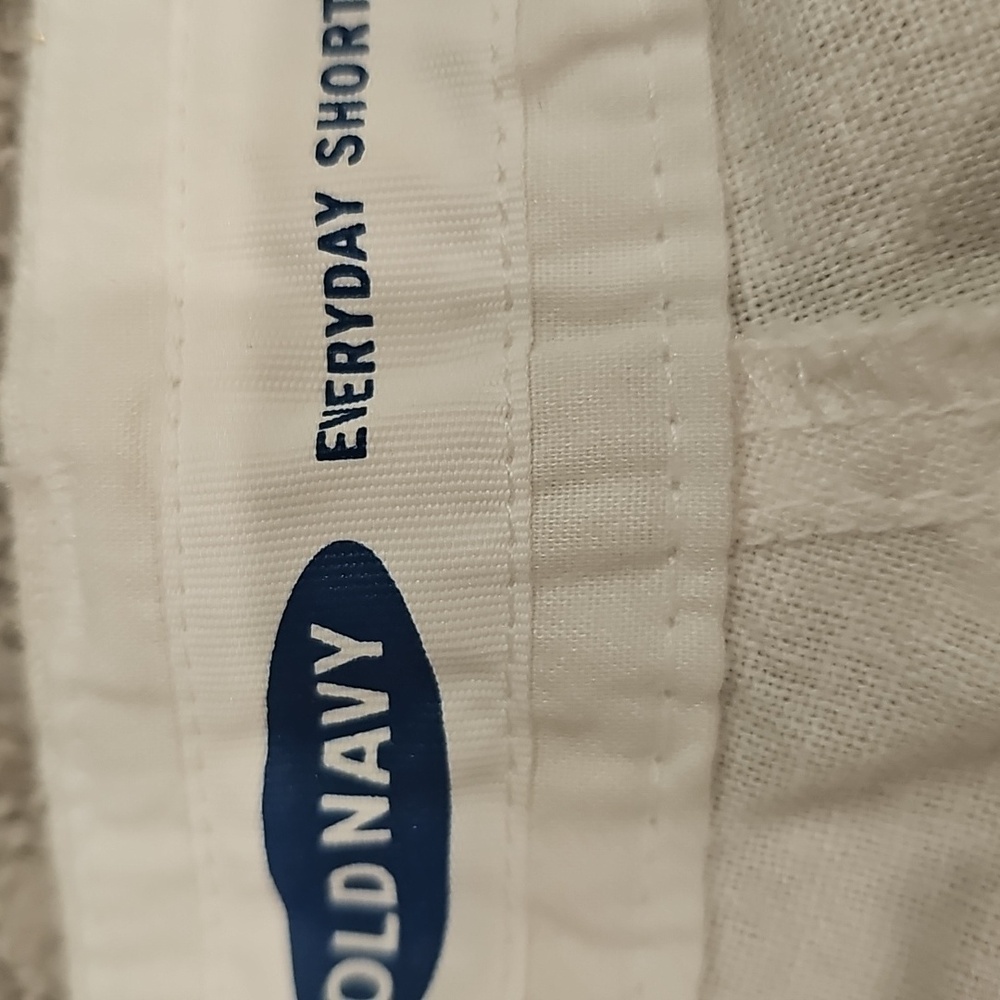 Old Navy Linen Gold Foil Palm Tree Shorts 8 - Picture 4 of 5
